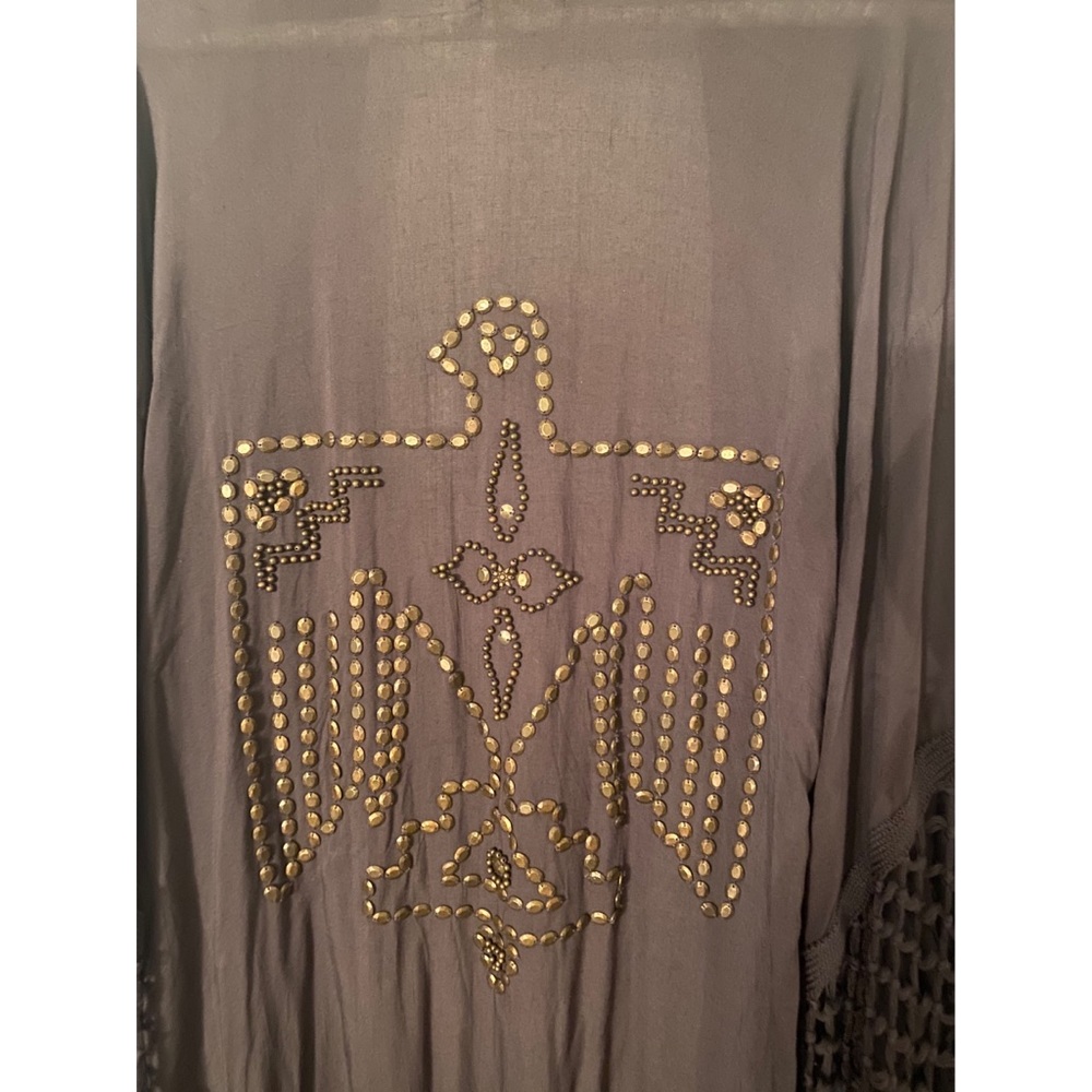 Spell Gyspsy Collective studded kimono robe black